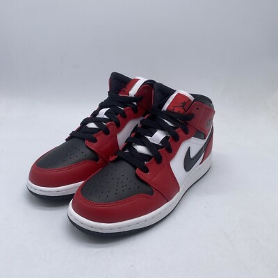 air jordan 1 mid chicago black toe youth