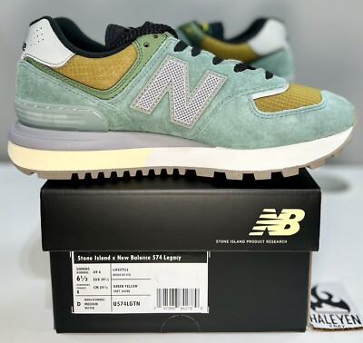 New Balance 574 Legacy Stone Island Light Green | Men's Size New Balance 574 Legacy Stone Island Light Green | Men's Size