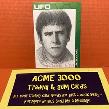 Unstoppable UFO Series 3 ANDY FRY Sketch Card SK1 1/1 Paul Roper / George Cole