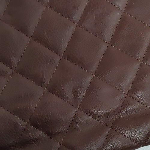 Womens Tote Purse Medium Brown Quilted Leather by Charming Charlie - Picture 3 of 22
