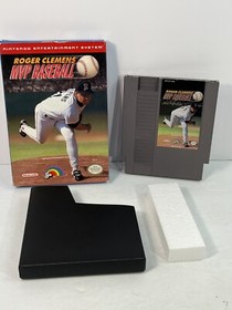 Roger Clemens' MVP Baseball NES Game Cartridge Sleeve Styrofoam Box Nintendo 