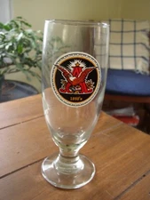 Anheuser 1890's vintage Label Beer Glass
