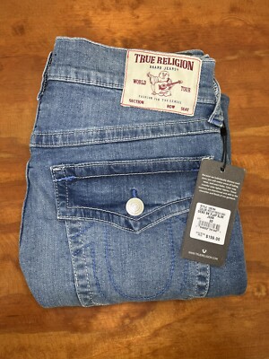 True Religion Geno SN Flap Relaxed Slim Mens Size 32 X 33 Jeans
