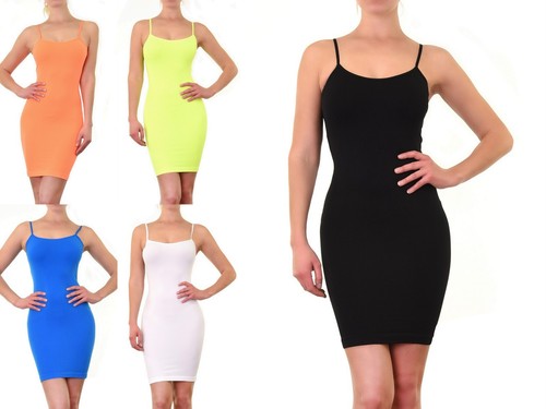 Women Nylon SEAMLESS CAMI Spaghetti 