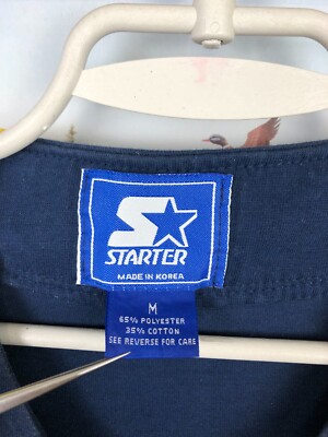 Vintage 90's Starter Michigan Wolverines NCAA Blue Baseball Jersey