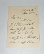 AUTOGRAPH LETTER FROM LILY PONS OPERATIC SOPRANO & ACTRESS 1920