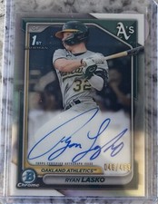 2023 Bowman  Chrome Ryan Lasko 1st Bowman Autographed 48/499