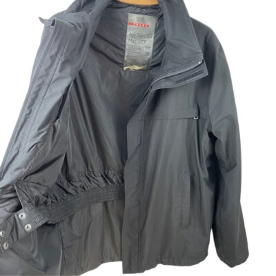 Prada Linea Rossa Black Technical Gore-Tex Jacket Size XL/ IT 54