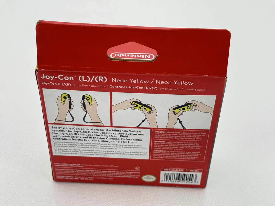 NEW! Nintendo Switch Joy-Con (L/R) Wireless Controllers -Neon Yellow- Never Open - Image 2 of 4