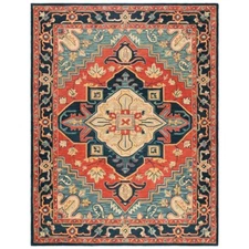 SAFAVIEH Heritage HG920Q Handmade Red / Navy Rug