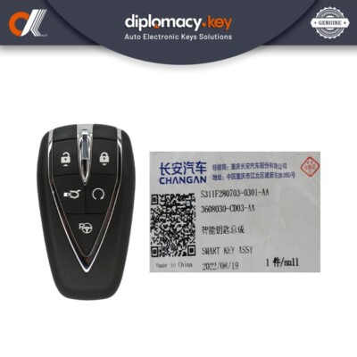 Genuine Changan CS75 Plus 2021 Smart Key 5 Buttons 433MHz 3608030-CD03-AA
