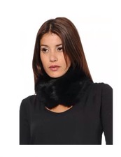 Collo Di Pelliccia Sintetica Con Pom Pom Elisabetta Franchi