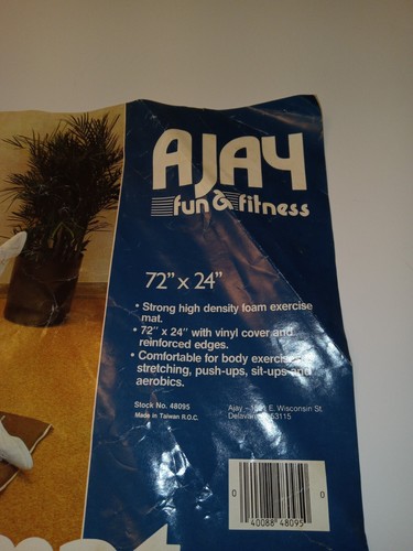 Ajay Fun And Fitness 72"×24" Vintage Exercise Mat. New without box. - Picture 9 of 10