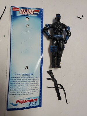 ARAH GI Joe India Funskool Pepsodent Snake Eyes With Card 27B8