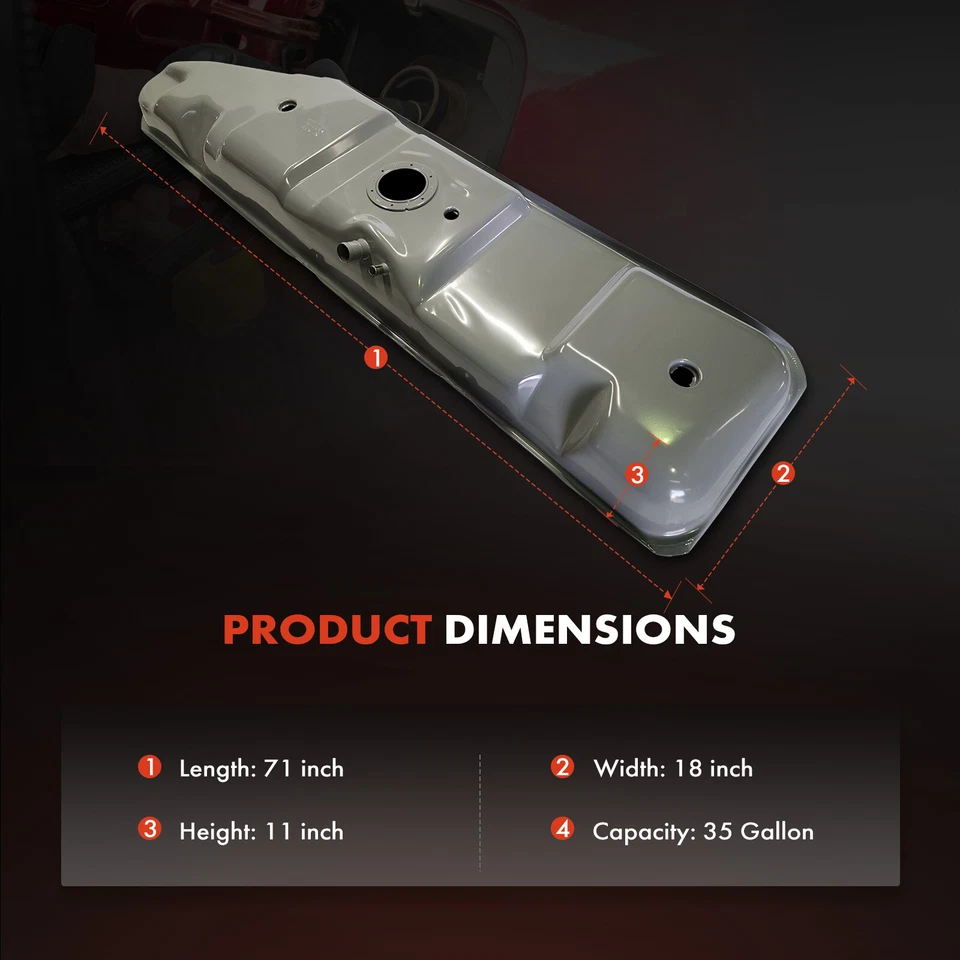 Tanque de combustível 35 galões para Ford E-150 E-350 Club Wagon 2003 E-350 Super Duty 99-03 - Imagem 4 de 4