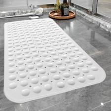 Extra Large Bath Mat Non Slip Bathtub Anti Mold Strong Suction Rubber Shower Mat