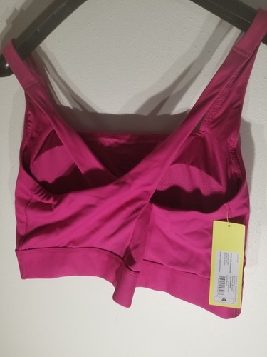 All in Motion Square Neck Crossback Bra Size 4X Berry Purple New With Tags - Picture 8 of 12
