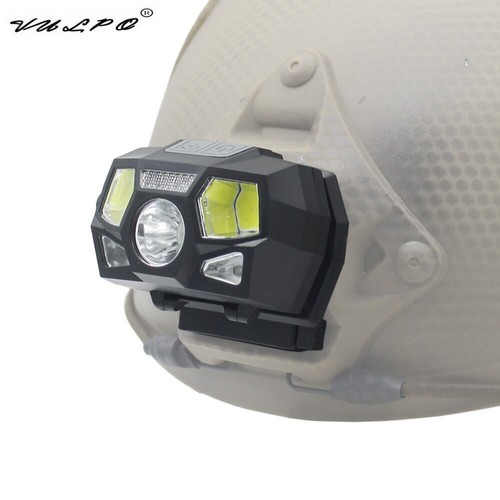 Tactical Helmet Light Signal Sensor Headlamp USB Charging Waterproof Headlight - Picture 2 of 7