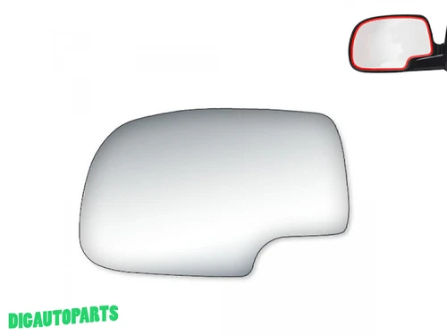 Mirror Glass Replacement For 2000-2006 GMC Sierra Driver Side LH Adhesive 2765