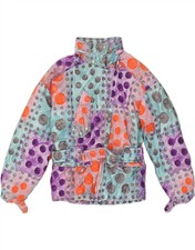 Nordica Womens Windbreaker Jacket Uk 16 Large Multicoloured Spotted Ah12