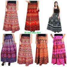 Vintage Bohemian Skirt Cotton Sari Skirts Wholesale Lot Indian Wrap Skirt