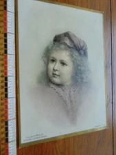1884 Rumford Chemical Works- young girl- Major & Knapp Lith. Co.- 5 3/8 x 7 1/2"