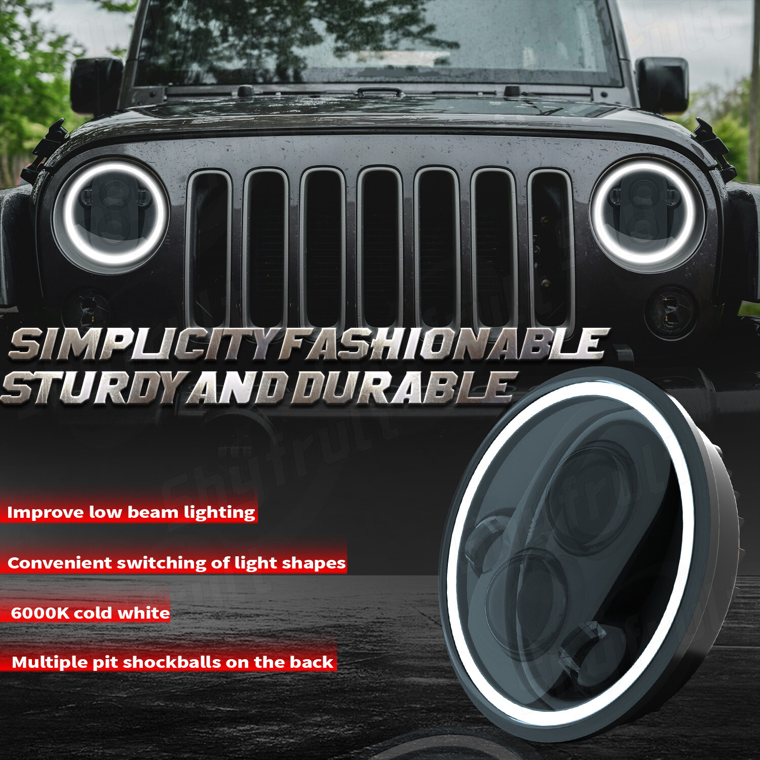 Pair7 Inch Round Headlight Glass Housing Lamp For Mazda Miata MX5 MX5 19901997 eBay