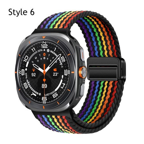 Pour Samsung Galaxy Watch Ultra-Gurt 47 Mm Magnetischer Nylon-Sportarmband- : - Picture 30 of 42
