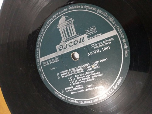 Vintage Flamenco ANDALUSIEN Y SUS BAILES Odeon Barcelona Spanien 33upm Schallplatte - Bild 4 von 7