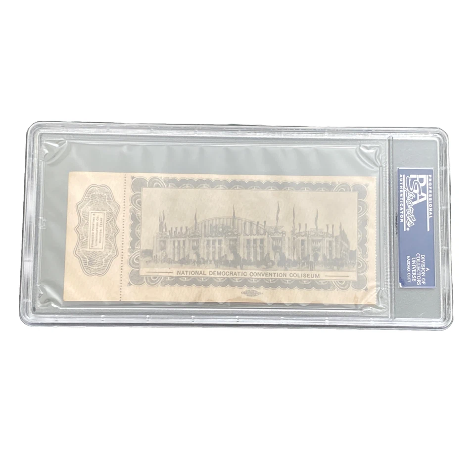 Boleto completo de la Convención Nacional Demócrata de 1928 Al Smith primer anuncio de servicio público católico - Imagen 4 de 4