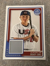 2023 Panini USA Baseball Stars & Stripes - USA Material Brady Ebel #USAM-BE /250