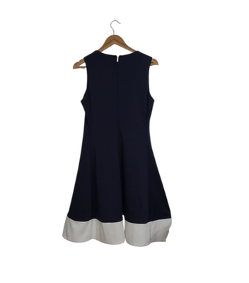 DKNY Scuba Crepe Fit & Flare Dress Black White Office Siren Size 8 | eBay DKNY Scuba Crepe Fit & Flare Dress Black White Office Siren Size 8 | eBay