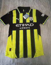 PUMA Manchester City Officially Licensed Black Yellow Blue Soccer Jersey size S 