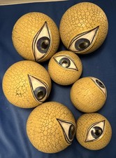 Halloween Eyeball Orbs Decoration Set 7 Pc cr...