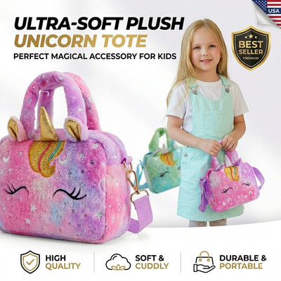 Cute Unicorn Handbag For Girls Kids Crossbody Shoulder Bag Birthday Gift Purse