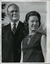 1968 Press Photo Mr & Mrs Edward J Williams- Chair of the 11th annual Bal du Lac