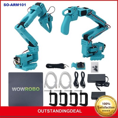 SO-ARM101 Robotic Arm SO-101 Assembled 1 Master Arm + 1 Slave Arm w/ 2MP Camera