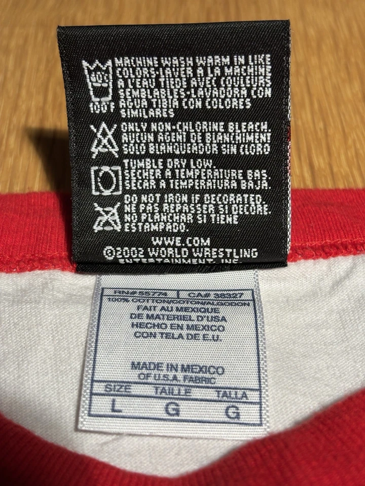 Винтажная футболка Chris Jericho WWE Y2J Breaking стены вниз 2004 World Tour LG - Изображение 4 из 4