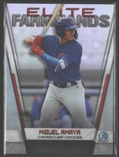 2019 Bowman Chrome #EF-MA Miguel Amaya Elite Farmhands