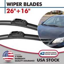 2616 Matched Set Of 2 Frameless Wipers Windshield Wiper Blades All Season