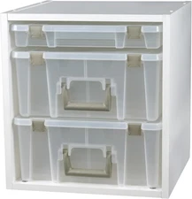 ArtBin Super Satchel Cube White Storage Box Organizer for Craft Supplies
