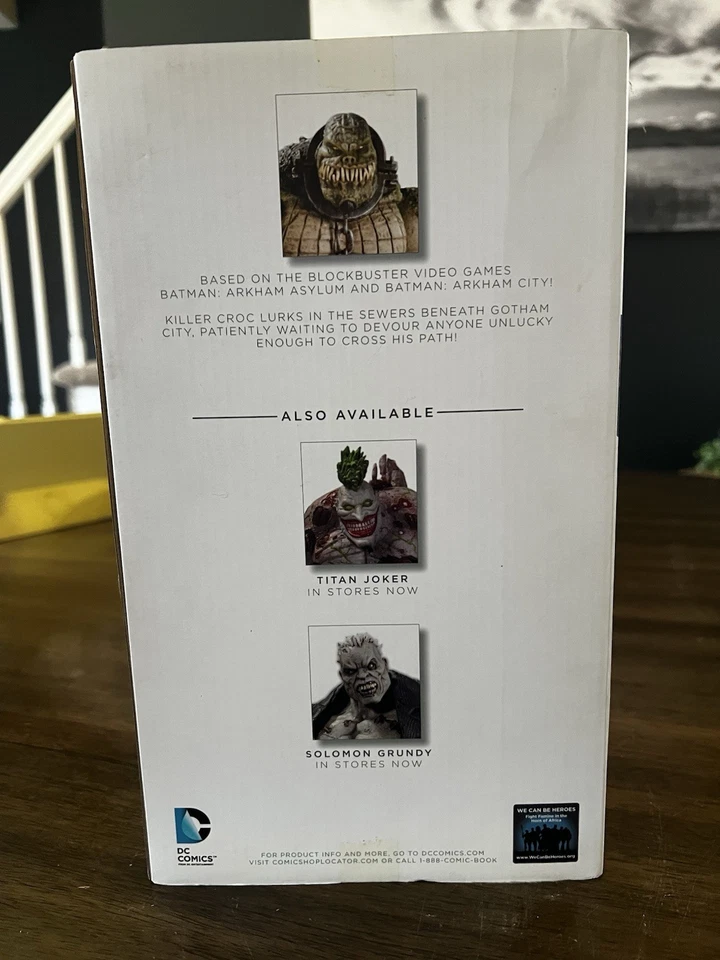 Figura de acción sellada Batman Arkham Asylum Deluxe Killer Croc DC Collectibles Foto 2 de 4