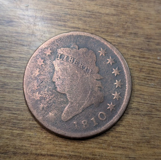 1810 U.S. 1c Classic Head Large Cent