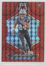 2024 Panini Mosaic Rookies Red Mosaic Prizm Jonathon Brooks #345 1h8h