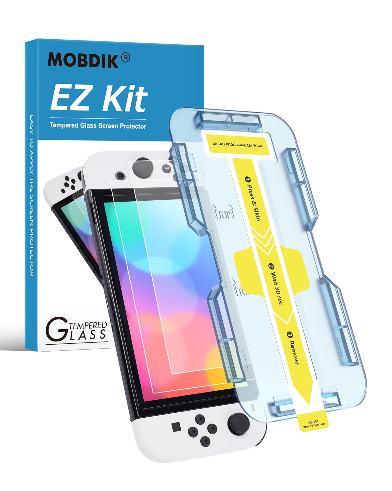 Écran Switch OLED sans Rayure grâce au Double Verre Trempé Anti-Choc 2.5D