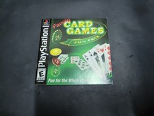 PlayStation Family Card Games Game Manual  Manual Only 