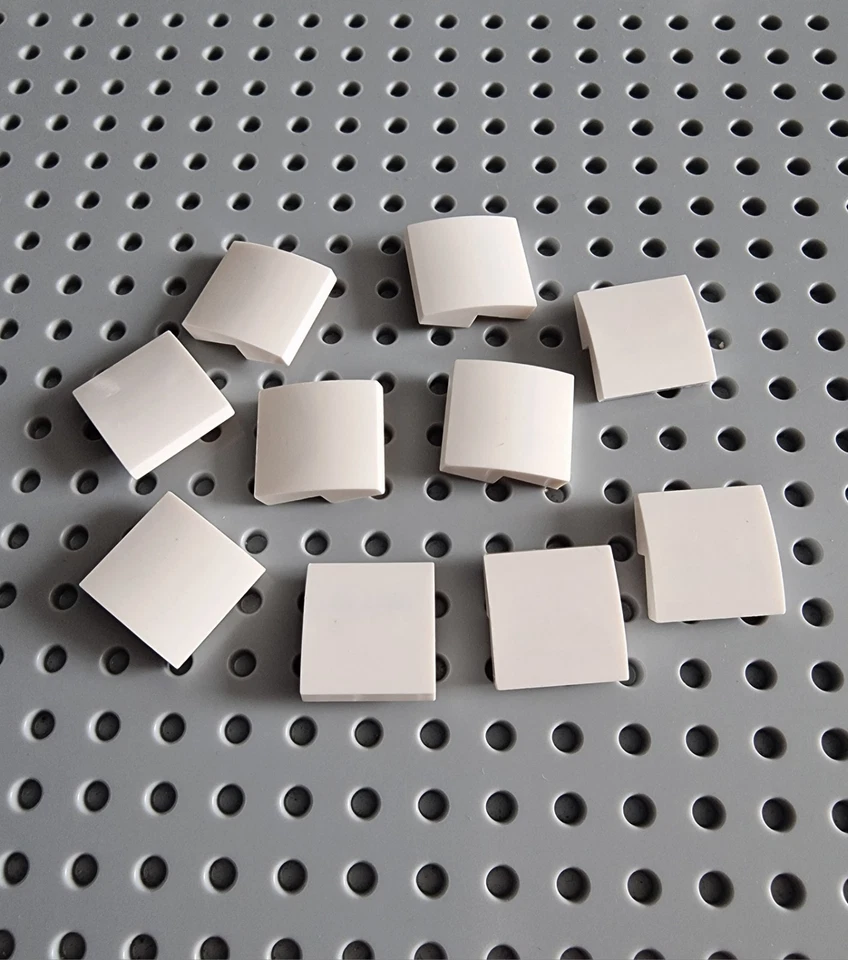 Lego Bogenstein Schrägstein Dachstein 2x2 Weiß 10 Stück 15068 A299 - Bild 1 von 1