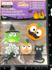 Creatology Halloween Foam Stickers spider pumpkin witch 276756 Embellishment