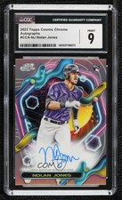 2023 Topps Cosmic Chrome Auto Nolan Jones #CCA-NJ CGC 9 Mint Auto v1x