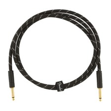 Fender Deluxe Series 5 foot Instrument Cable, Black Tweed (NEW)